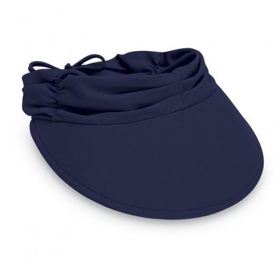 Wallaroo Aqua Visor Navy Blue 's Sun Hat One Size Adjustable #6693 877824005999 eb-65106848